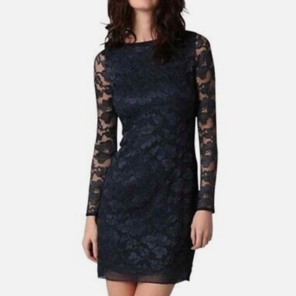 Diane Von Furstenberg Silk Blend Lace Dress - Picture 1 of 9